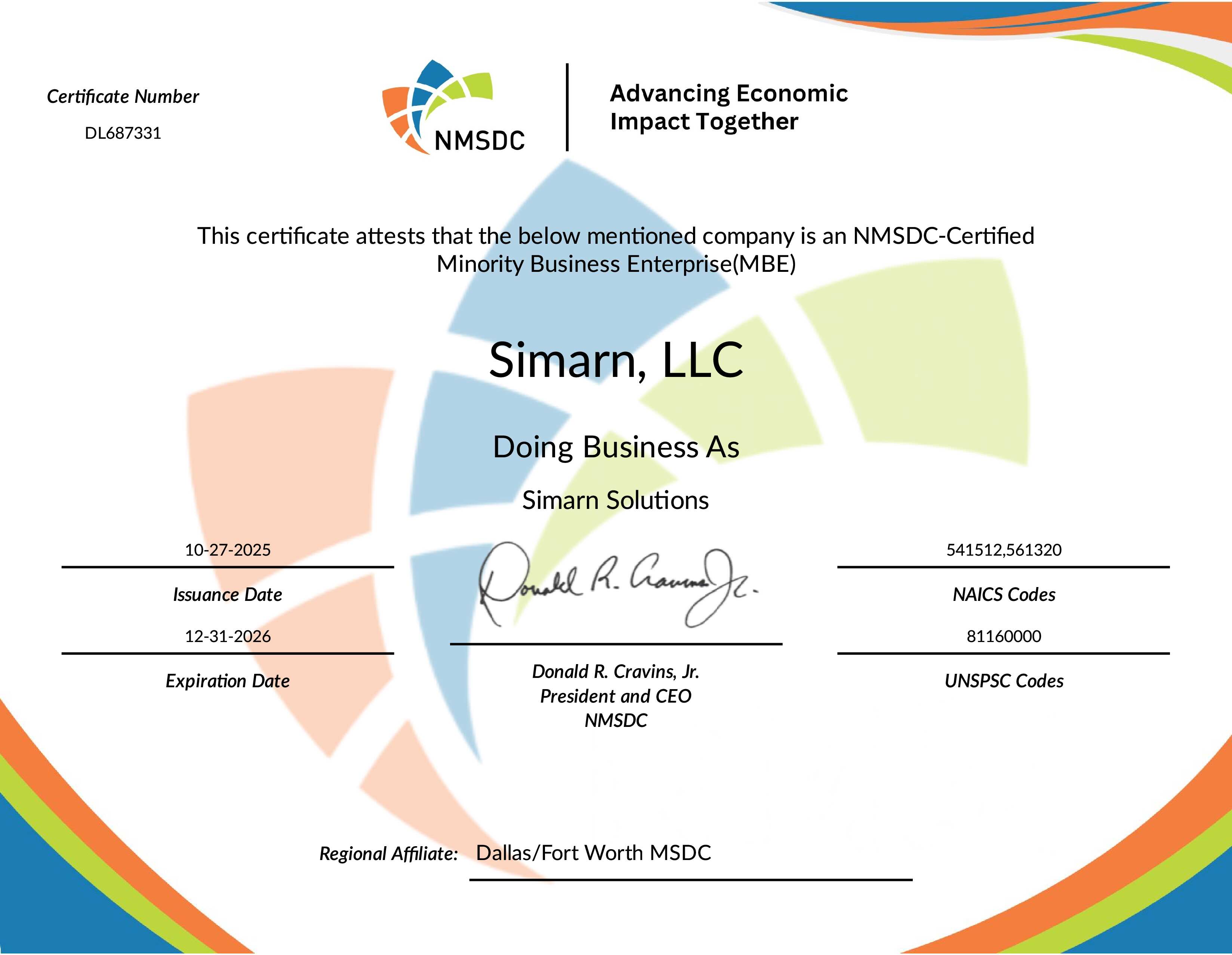 MBE - Certification 2026